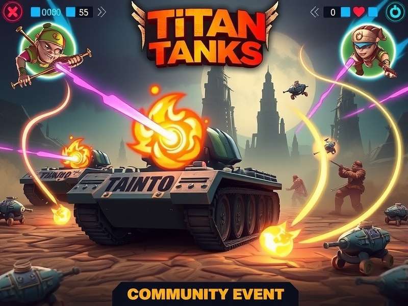 Titan Tanks Gupta Gauntlet gameplay screenshot